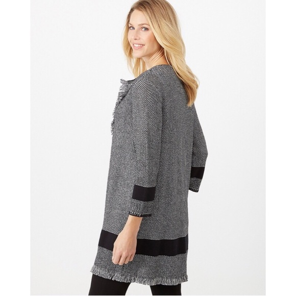 JONES STUDIO® FRINGE-TRIM CARDIGAN #shesdarlin! - Picture 2 of 3